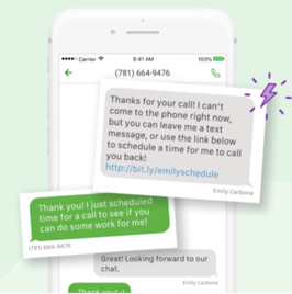 Grasshopper Instant Response is great for busy sales people.