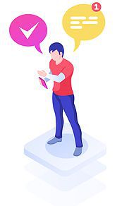 Call with customer information.