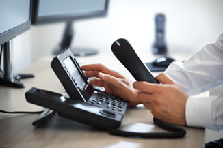 Using top new hotel phone system.