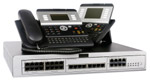 PBX server with phones.