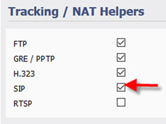 The SIP ALG setting on Tomato firmware.