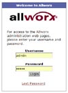 Allworx IP-PBX log in box.
