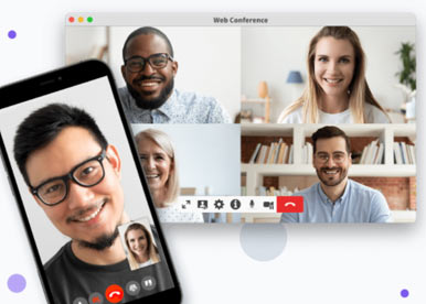 UniTel Voice video conference and screen share app.